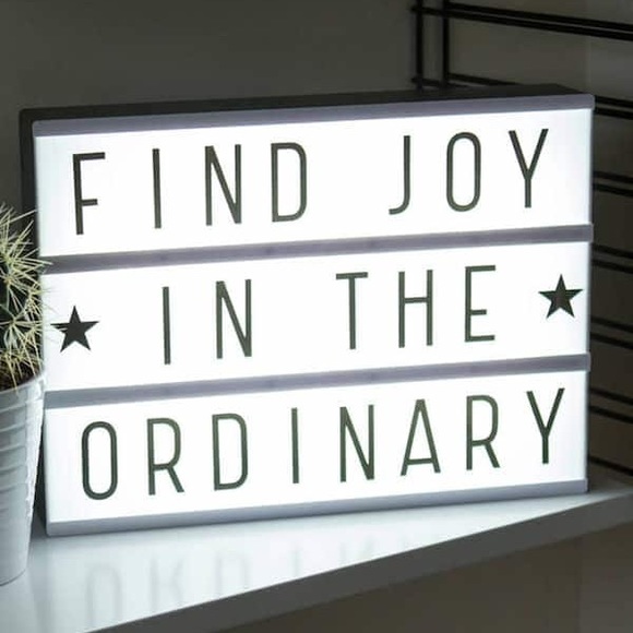 Light marquee box & letters black white - Picture 3 of 5